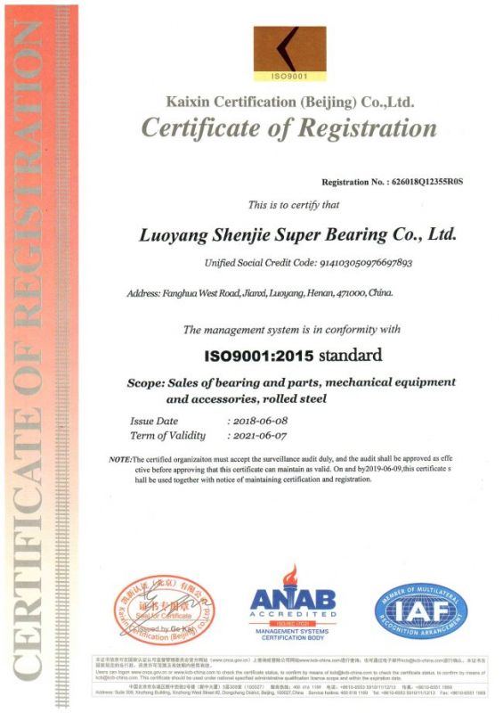 English version of ISO9001:2015 standard